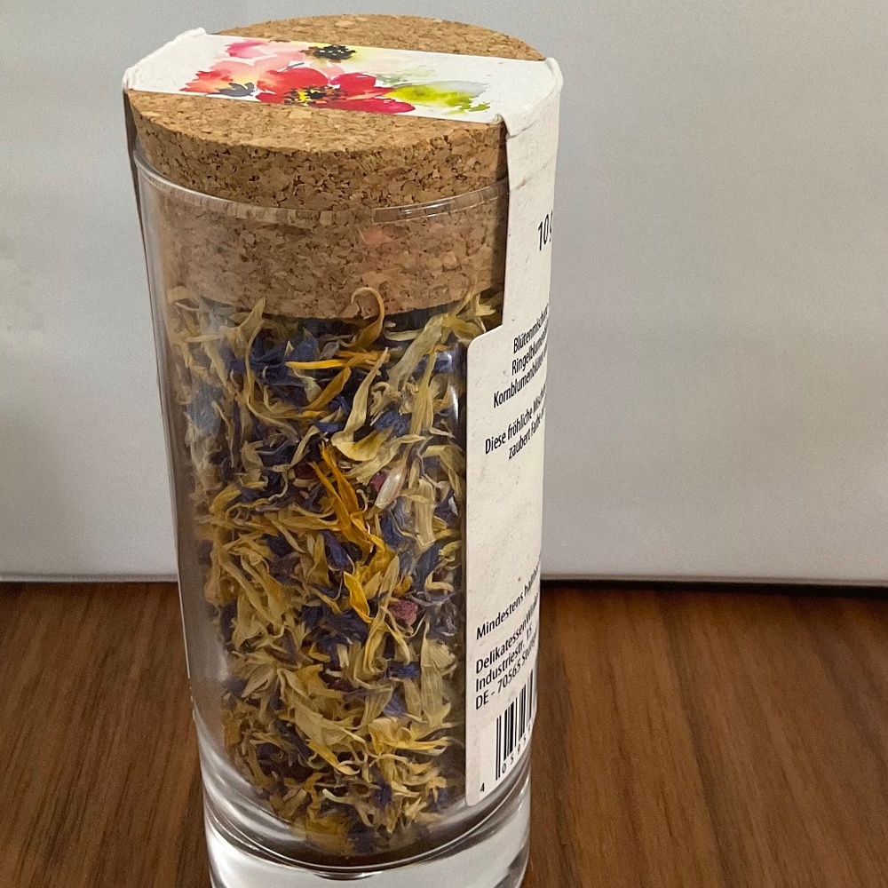 Alte Brennerei Decorative Flower Mixture For Food Made In Germany, Holiday Must